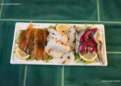 mix carpaccio pesce - fotografo Ravenna