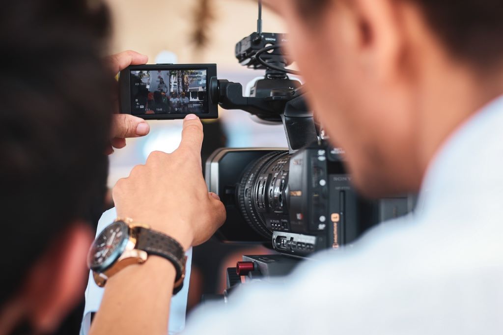riprese video di uno spettacolo